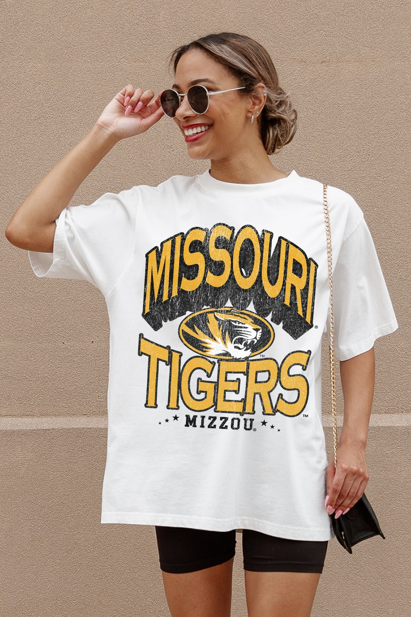 MISSOURI TIGERS SHAKEDOWN OVERSIZED CREWNECK TEE