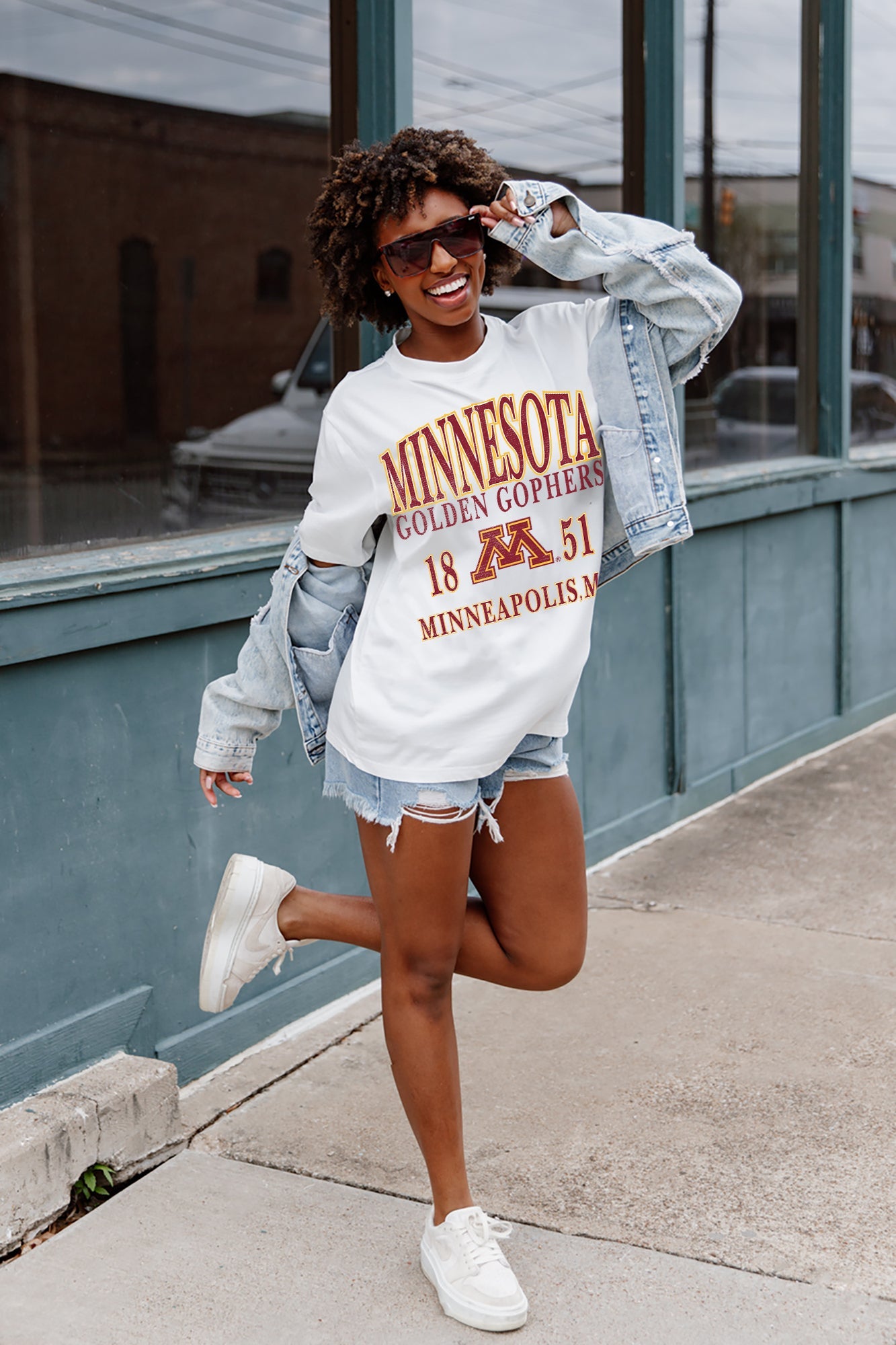 MINNESOTA GOLDEN GOPHERS UNITY OVERSIZED CREWNECK TEE