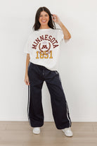 MINNESOTA GOLDEN GOPHERS GO FOR TWO OVERSIZED CREWNECK TEE BY MADI PREWETT TROUTT