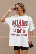 MIAMI OF OHIO REDHAWKS UNITY OVERSIZED CREWNECK TEE