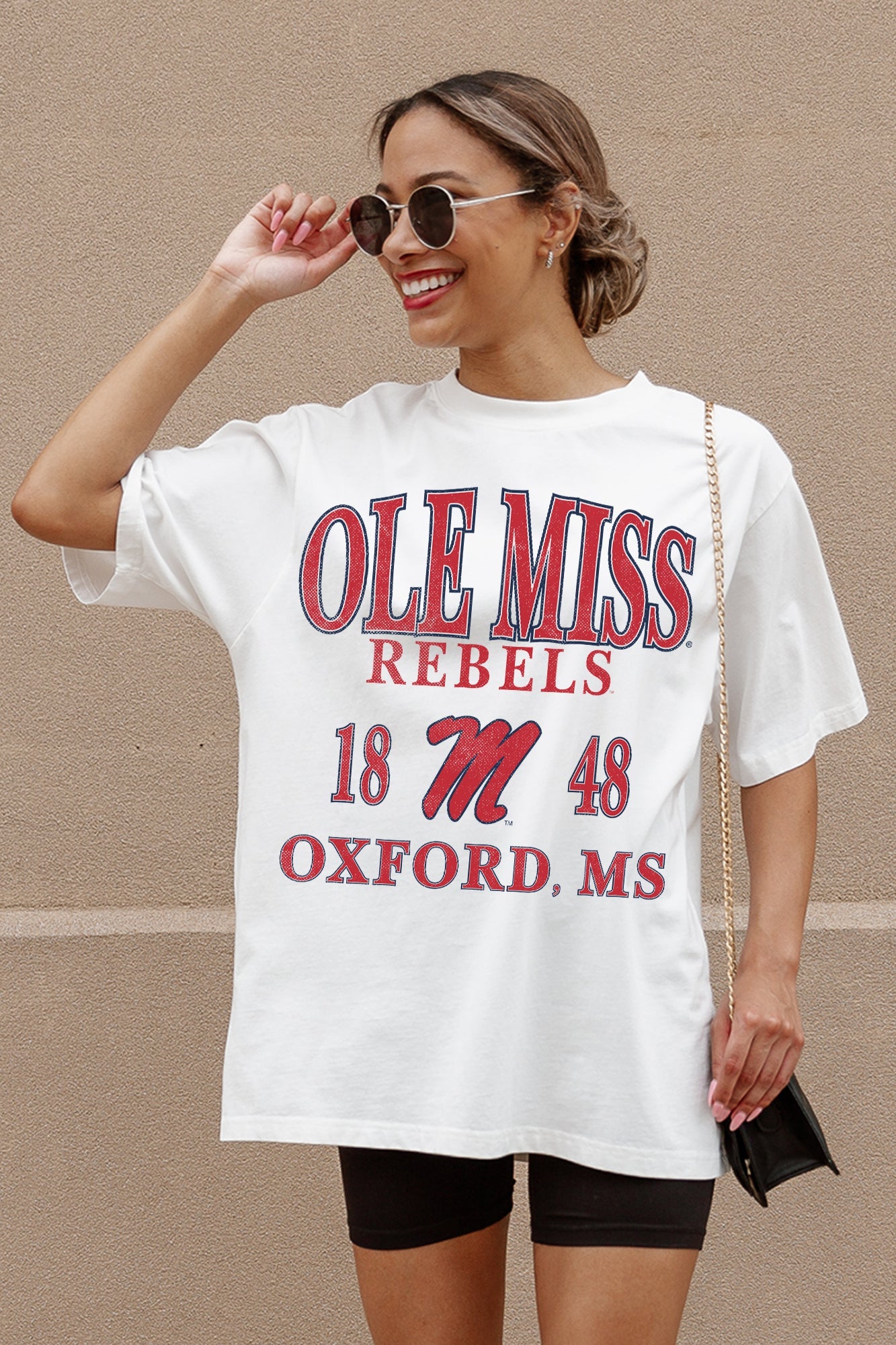 OLE MISS REBELS UNITY OVERSIZED CREWNECK TEE