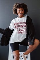 MISSISSIPPI STATE BULLDOGS IN THE LEAD OVERSIZED CREWNECK TEE