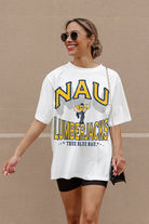 NORTHERN ARIZONA LUMBERJACKS SHAKEDOWN OVERSIZED CREWNECK TEE