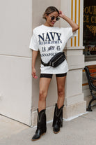 US NAVY MIDSHIPMEN UNITY OVERSIZED CREWNECK TEE