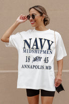 US NAVY MIDSHIPMEN UNITY OVERSIZED CREWNECK TEE