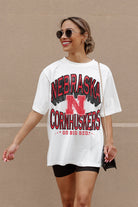 NEBRASKA CORNHUSKERS SHAKEDOWN OVERSIZED CREWNECK TEE