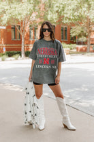 NEBRASKA CORNHUSKERS THROWBACK OVERSIZED CREWNECK TEE