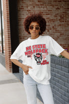 NORTH CAROLINA STATE WOLFPACK IN THE LEAD OVERSIZED CREWNECK TEE