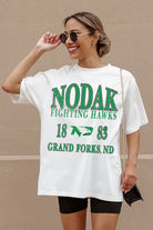 NORTH DAKOTA FIGHTING HAWKS UNITY OVERSIZED CREWNECK TEE