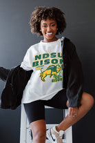 NORTH DAKOTA STATE BISON IN THE LEAD OVERSIZED CREWNECK TEE