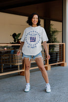 NEW YORK GIANTS ON POINT OVERSIZED CREWNECK TEE