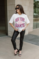 NEW YORK GIANTS SHAKEDOWN OVERSIZED CREWNECK TEE