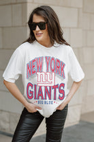 NEW YORK GIANTS SHAKEDOWN OVERSIZED CREWNECK TEE