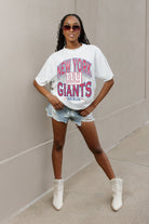 NEW YORK GIANTS SHAKEDOWN OVERSIZED CREWNECK TEE