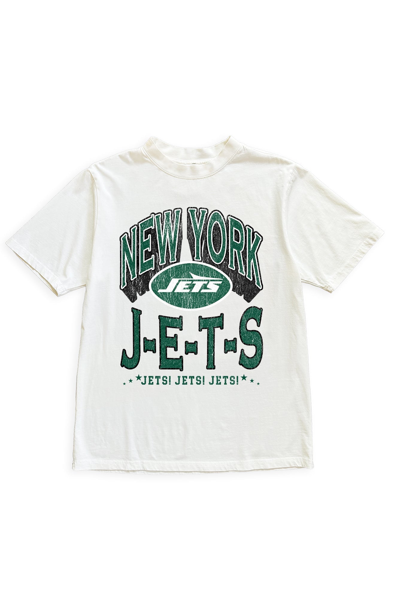 NEW YORK JETS SHAKEDOWN OVERSIZED CREWNECK TEE