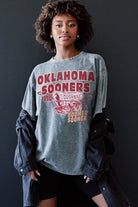 OKLAHOMA SOONERS KEEP THE LEAD OVERSIZED CREWNECK TEE