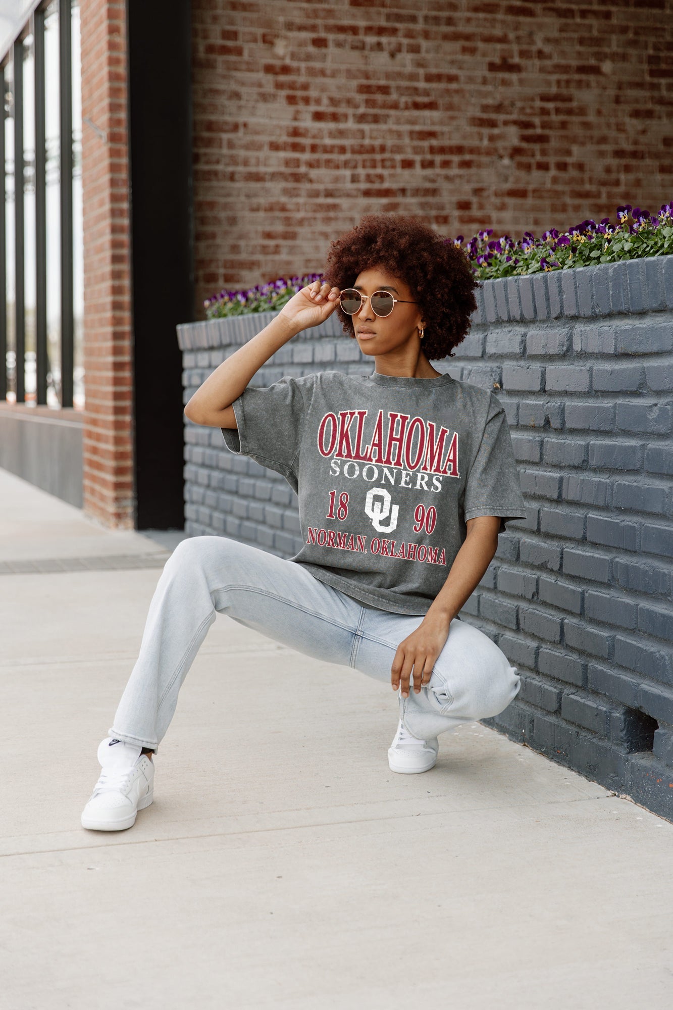 OKLAHOMA SOONERS DYNASTY OVERSIZED CREWNECK TEE