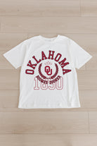 OKLAHOMA SOONERS GO FOR TWO OVERSIZED CREWNECK TEE BY MADI PREWETT TROUTT