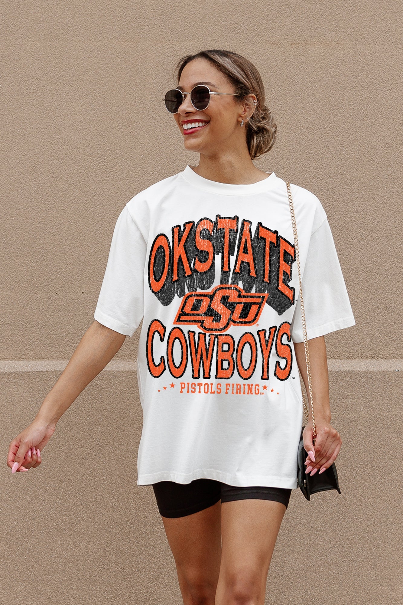 OKLAHOMA STATE COWBOYS SHAKEDOWN OVERSIZED CREWNECK TEE