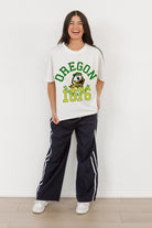 OREGON DUCKS GO FOR TWO OVERSIZED CREWNECK TEE BY MADI PREWETT TROUTT