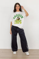 OREGON DUCKS GO FOR TWO OVERSIZED CREWNECK TEE BY MADI PREWETT TROUTT