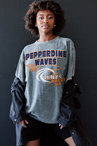 PEPPERDINE WAVES KEEP THE LEAD OVERSIZED CREWNECK TEE