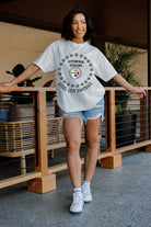 PITTSBURGH STEELERS ON POINT OVERSIZED CREWNECK TEE