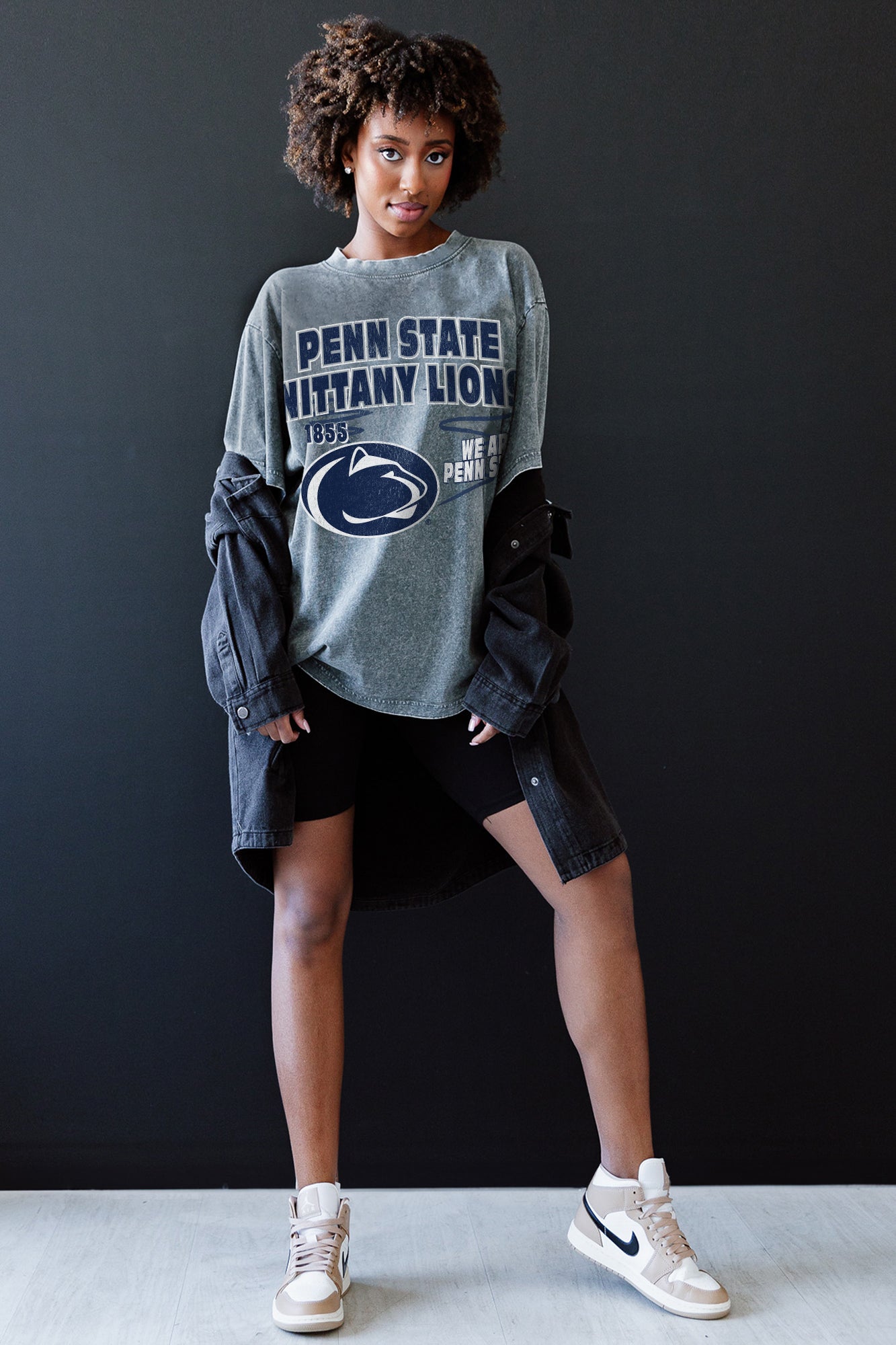 PENN STATE NITTANY LIONS KEEP THE LEAD OVERSIZED CREWNECK TEE