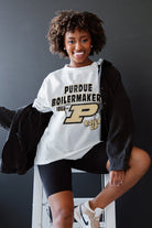 PURDUE BOILERMAKERS IN THE LEAD OVERSIZED CREWNECK TEE