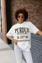 PURDUE BOILERMAKERS UNITY OVERSIZED CREWNECK TEE