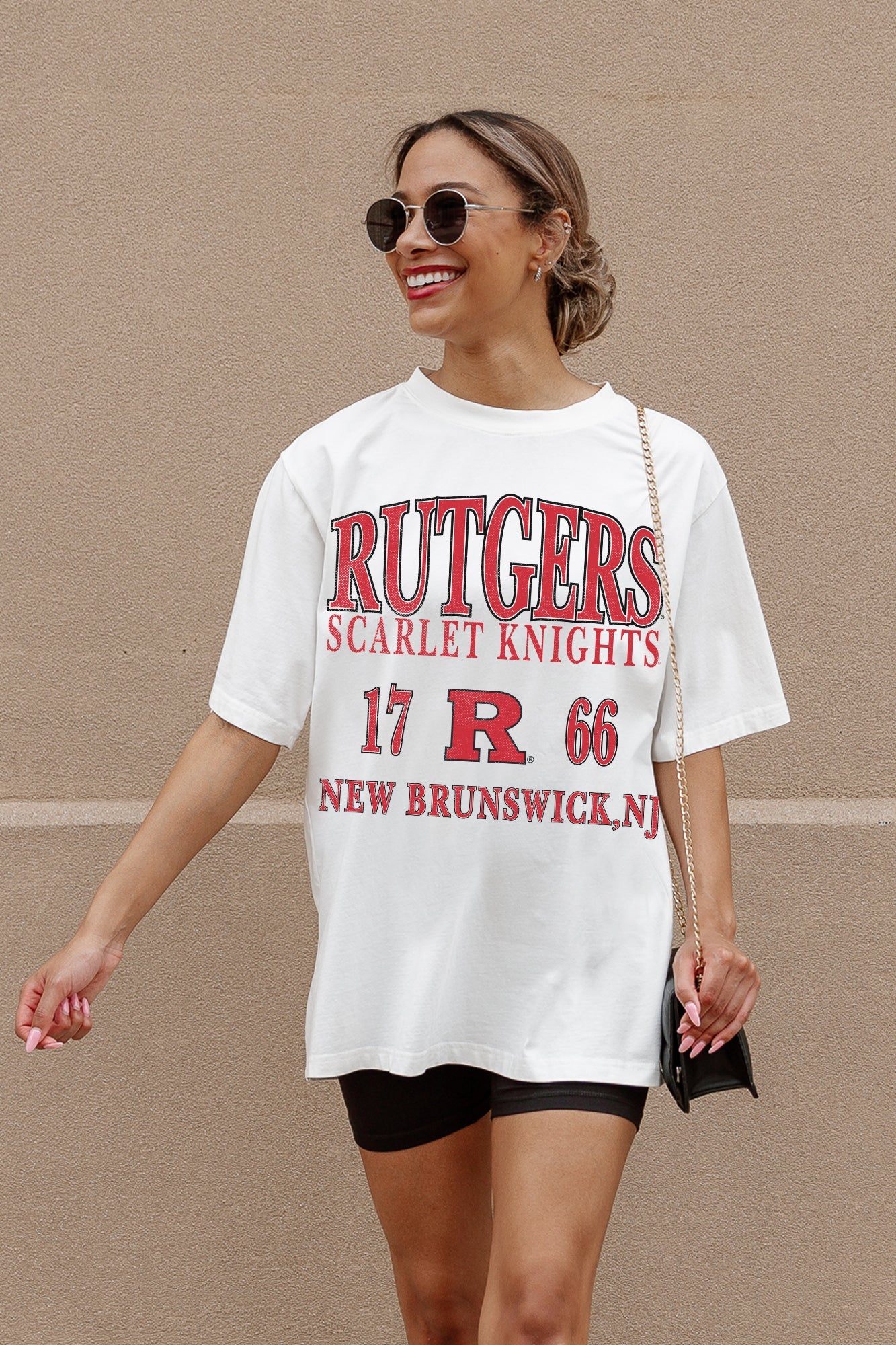 RUTGERS SCARLET KNIGHTS UNITY OVERSIZED CREWNECK TEE