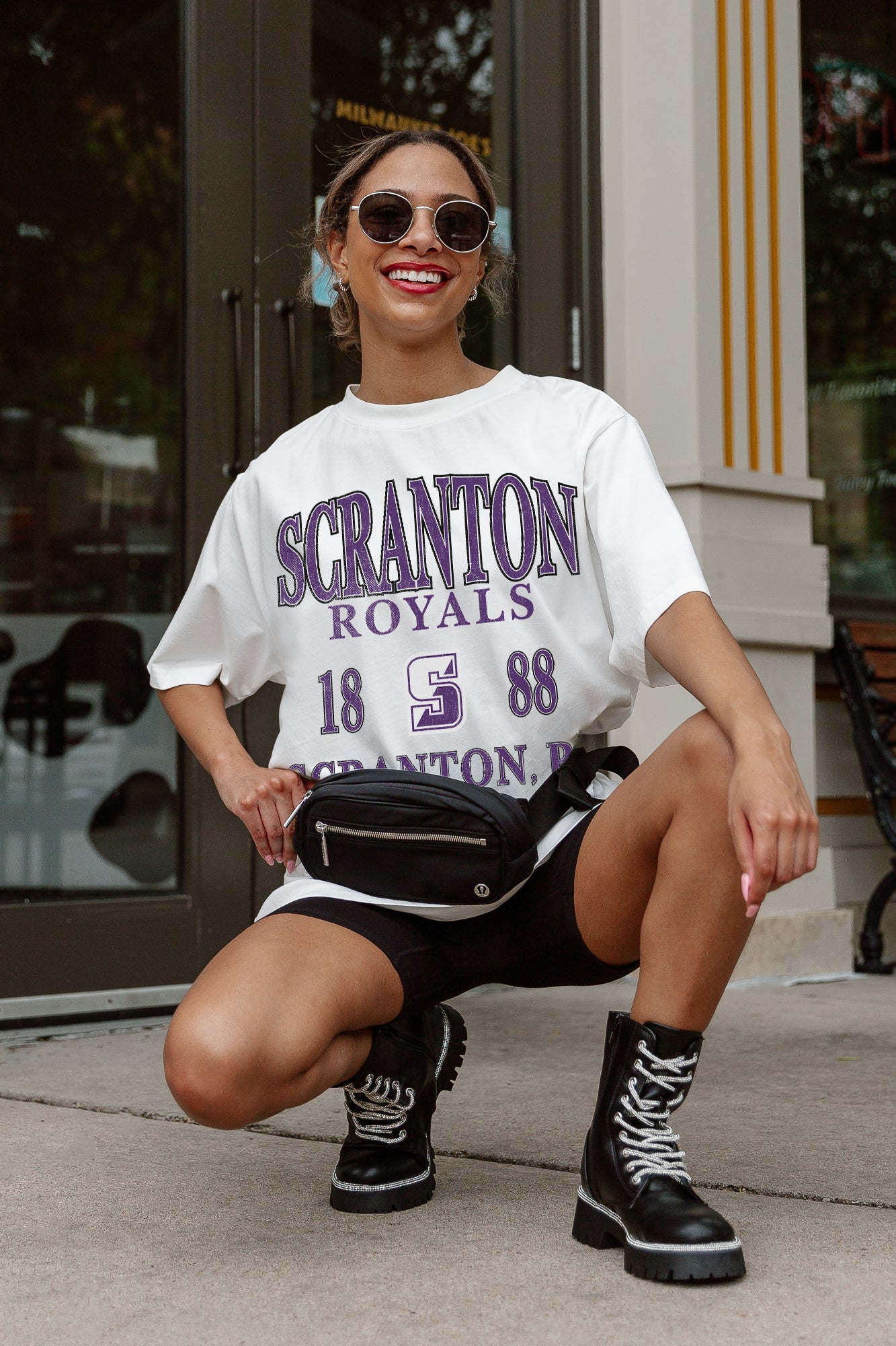 SCRANTON ROYALS UNITY OVERSIZED CREWNECK TEE