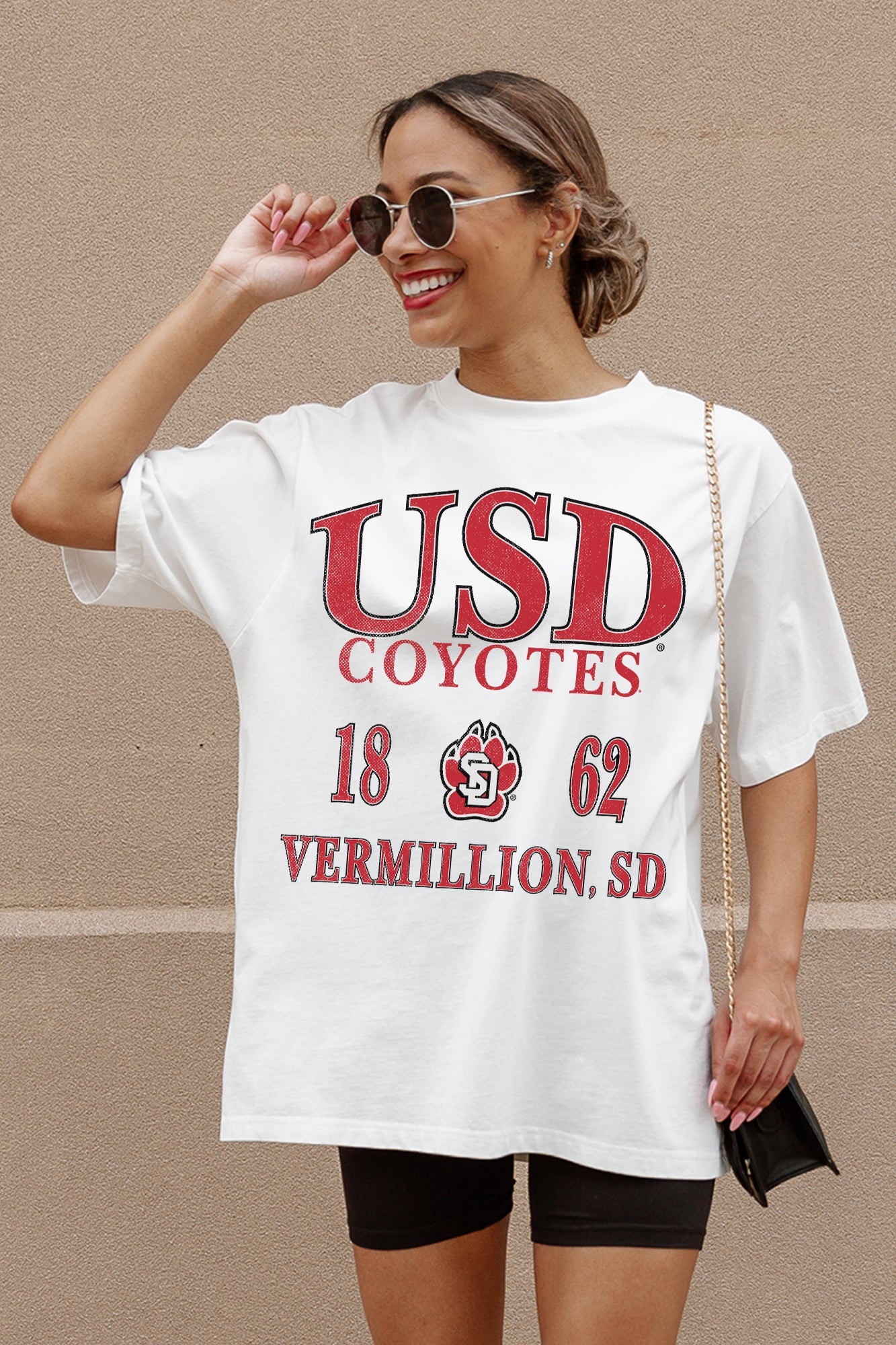 SOUTH DAKOTA COYOTES UNITY OVERSIZED CREWNECK TEE