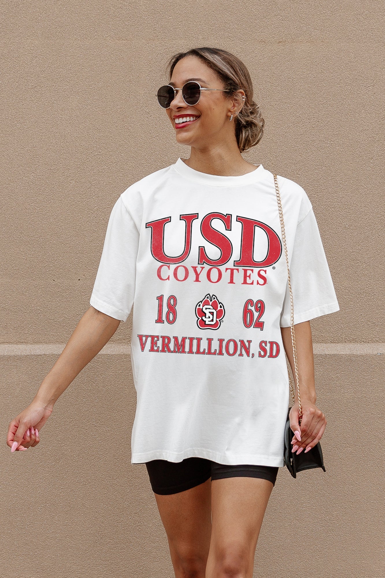 SOUTH DAKOTA COYOTES UNITY OVERSIZED CREWNECK TEE