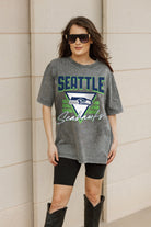 SEATTLE SEAHAWKS PLAY IT FORWARD OVERSIZED CREWNECK TEE