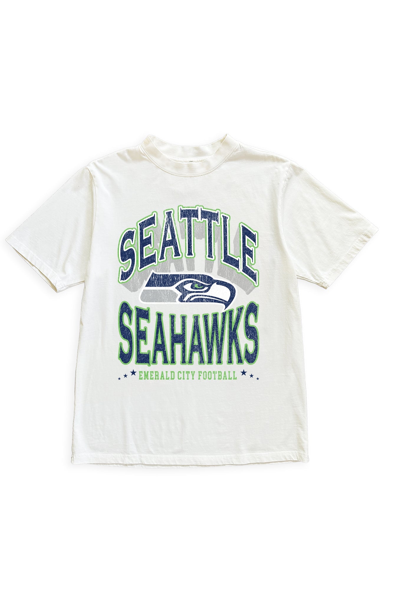 SEATTLE SEAHAWKS SHAKEDOWN OVERSIZED CREWNECK TEE