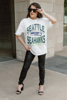 SEATTLE SEAHAWKS SHAKEDOWN OVERSIZED CREWNECK TEE