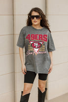 SAN FRANCISCO 49ERS PLAY IT FORWARD OVERSIZED CREWNECK TEE