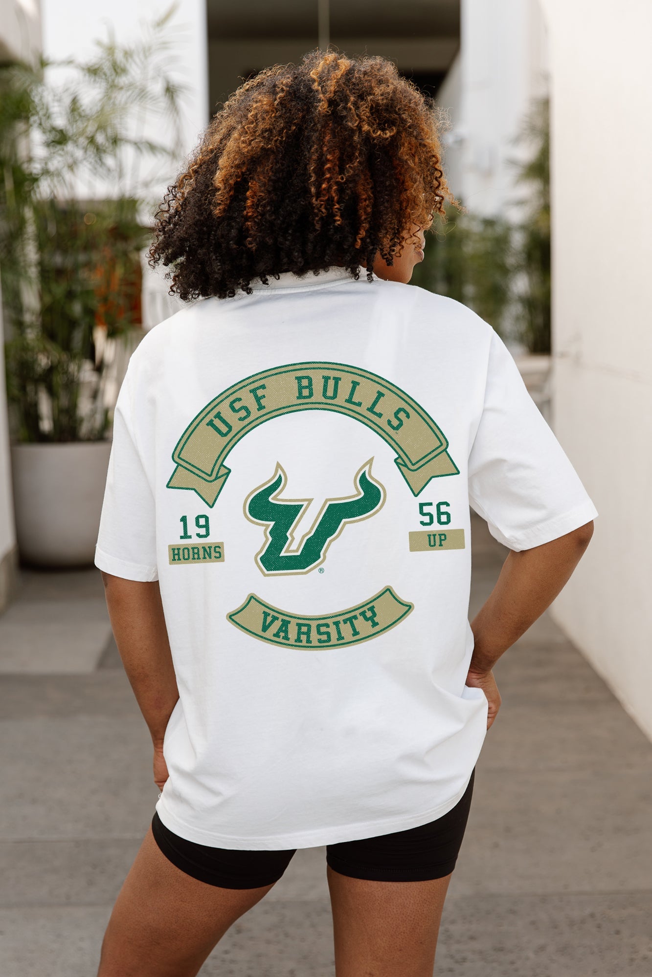 SOUTH FLORIDA BULLS OUT OF BOUNDS OVERSIZED CREWNECK TEE