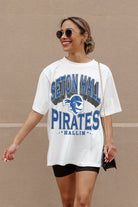 SETON HALL PIRATES SHAKEDOWN OVERSIZED CREWNECK TEE