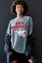 SMU MUSTANGS KEEP THE LEAD OVERSIZED CREWNECK TEE