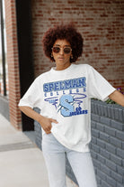 SPELMAN COLLEGE JAGUARS IN THE LEAD OVERSIZED CREWNECK TEE