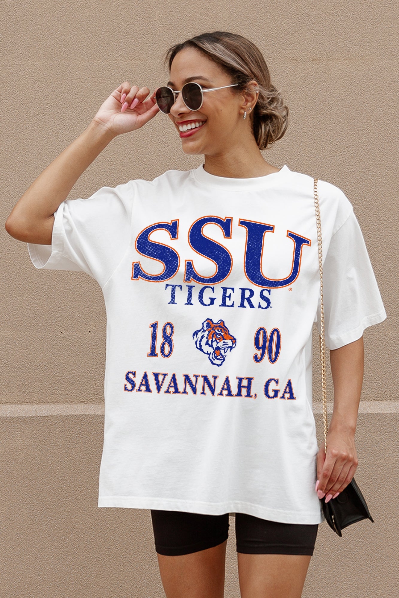 SAVANNAH STATE TIGERS UNITY OVERSIZED CREWNECK TEE