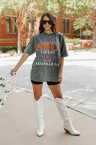 SAVANNAH STATE TIGERS THROWBACK OVERSIZED CREWNECK TEE