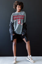 STANFORD CARDINAL KEEP THE LEAD OVERSIZED CREWNECK TEE