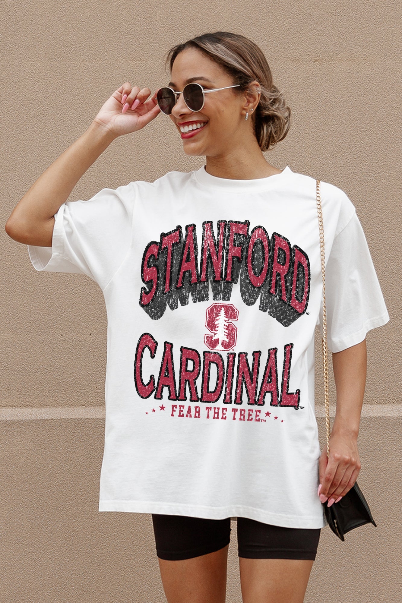 STANFORD CARDINAL SHAKEDOWN OVERSIZED CREWNECK TEE