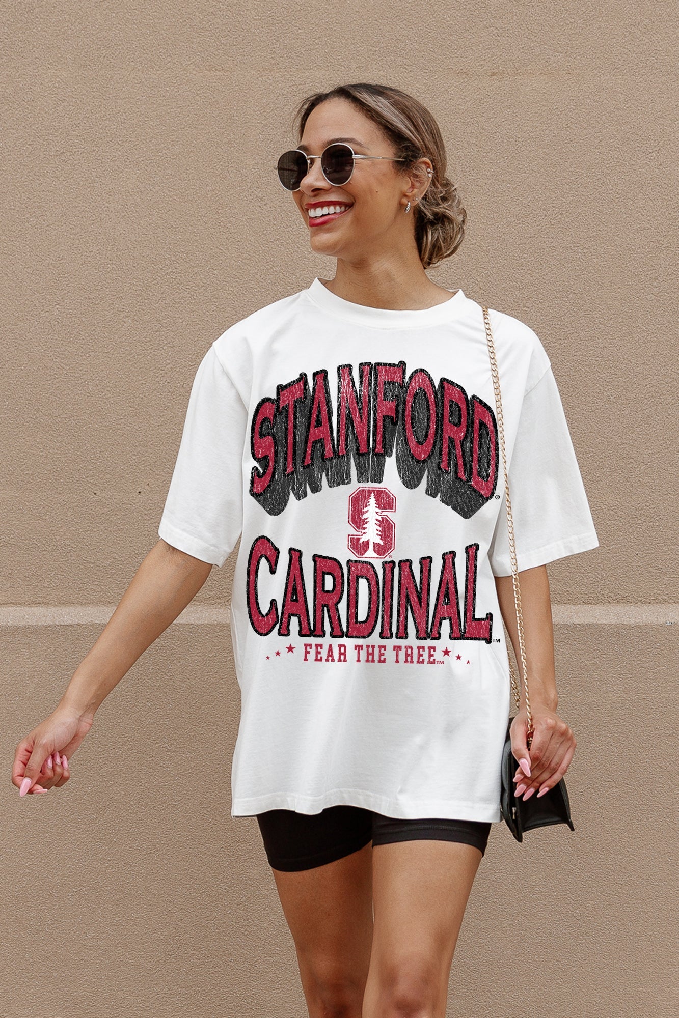 STANFORD CARDINAL SHAKEDOWN OVERSIZED CREWNECK TEE