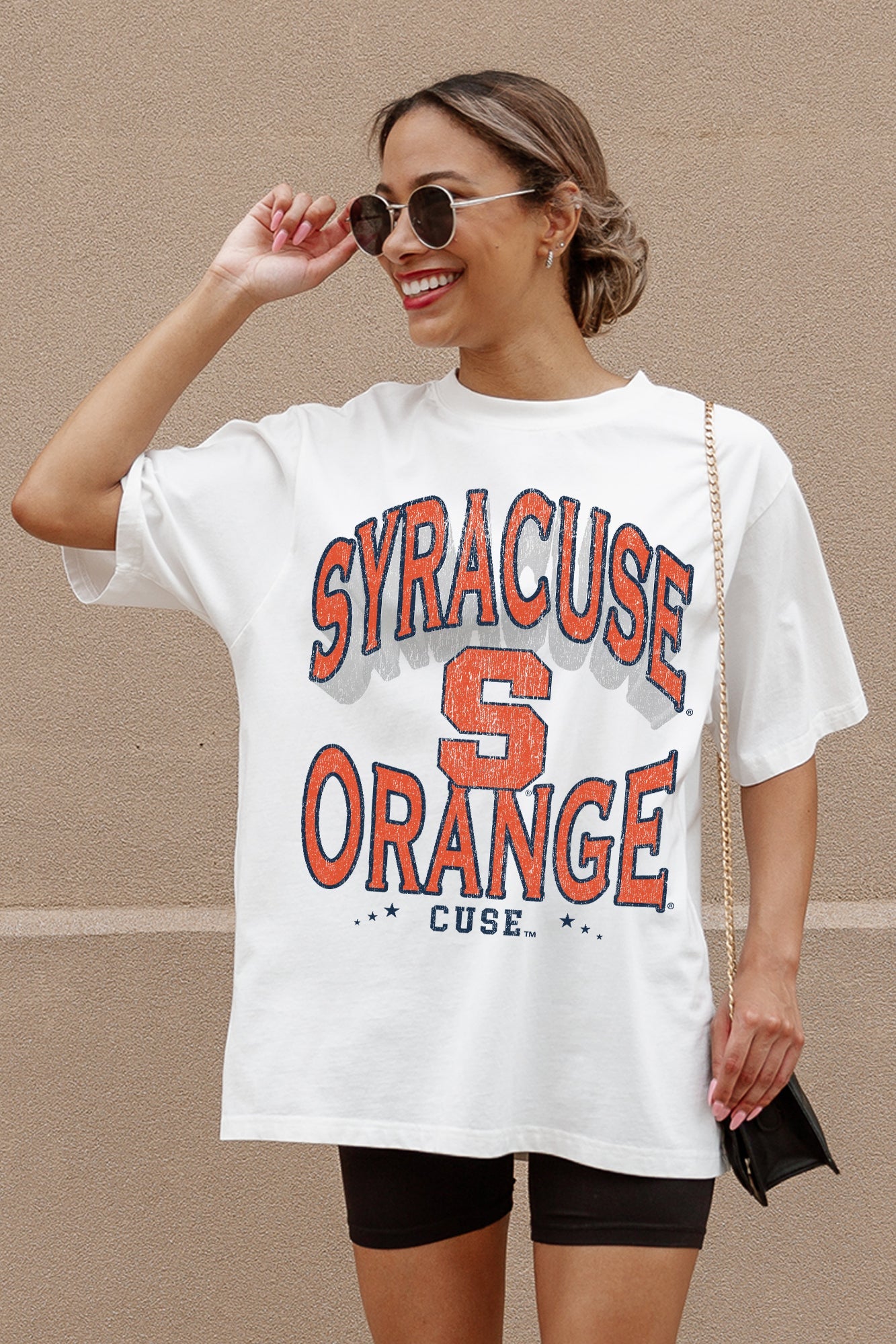 SYRACUSE ORANGE SHAKEDOWN OVERSIZED CREWNECK TEE