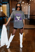 TCU HORNED FROGS PLAY IT FORWARD OVERSIZED CREWNECK TEE