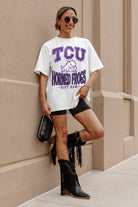 TCU HORNED FROGS SHAKEDOWN OVERSIZED CREWNECK TEE